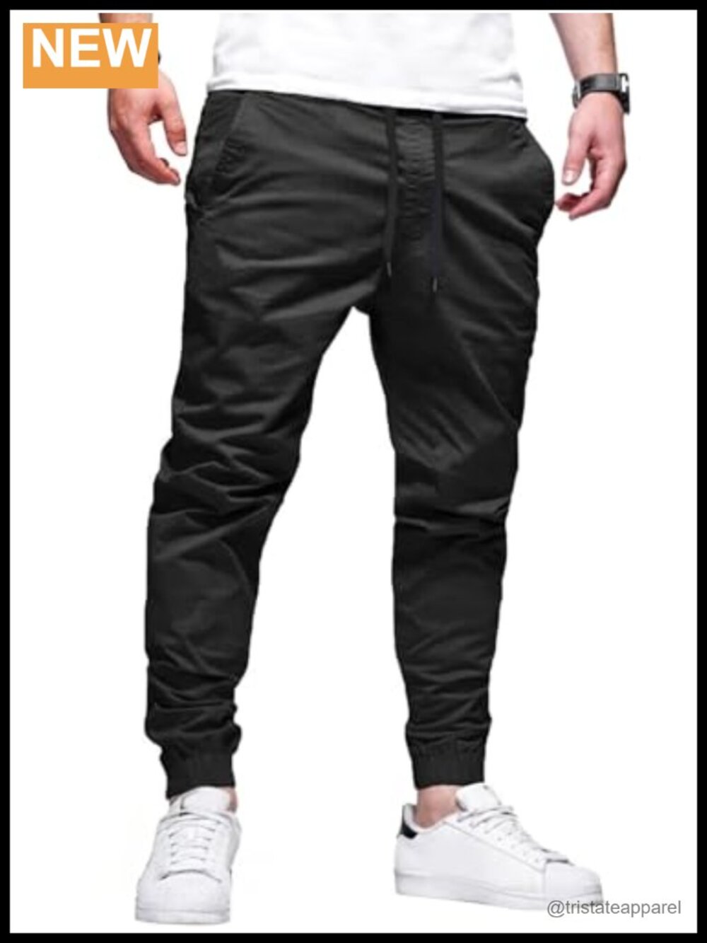 Men's Joggers Casual Lightweight Elastic Waist Drawstring Hiking Pants